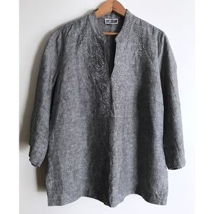 🛍 3 for $30 JM Collection Linen Blouse
